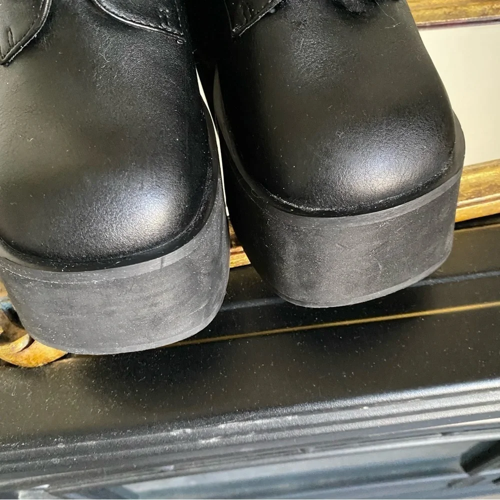 Dolls Kill Black Platform Boots